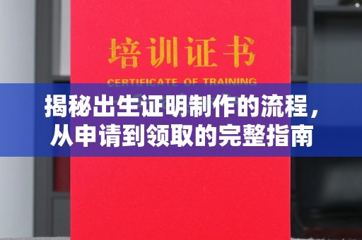 称多揭秘出生证明制作的流程，从申请到领取的完整指南