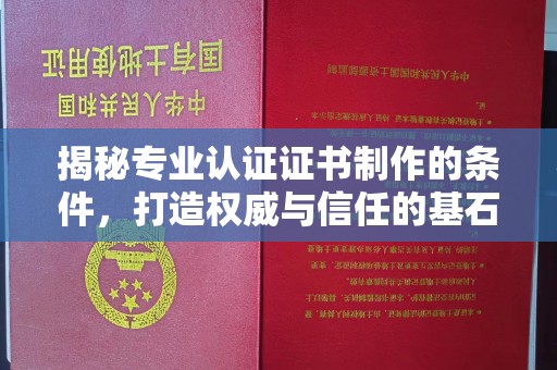 称多揭秘专业认证证书制作的条件，打造权威与信任的基石