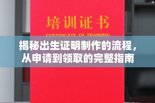 称多揭秘出生证明制作的流程，从申请到领取的完整指南