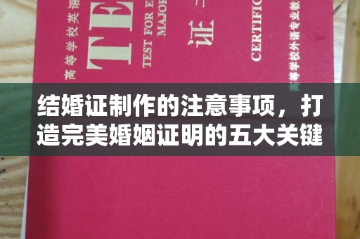 称多结婚证制作的注意事项，打造完美婚姻证明的五大关键点