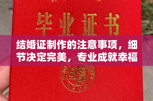 称多结婚证制作的注意事项，细节决定完美，专业成就幸福