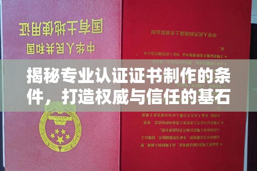 称多揭秘专业认证证书制作的条件，打造权威与信任的基石