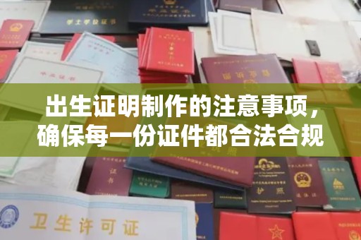 称多出生证明制作的注意事项，确保每一份证件都合法合规