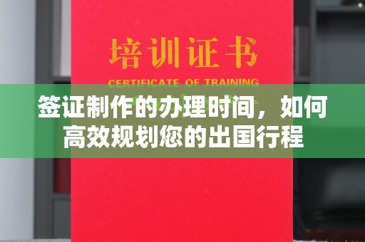 称多签证制作的办理时间，如何高效规划您的出国行程