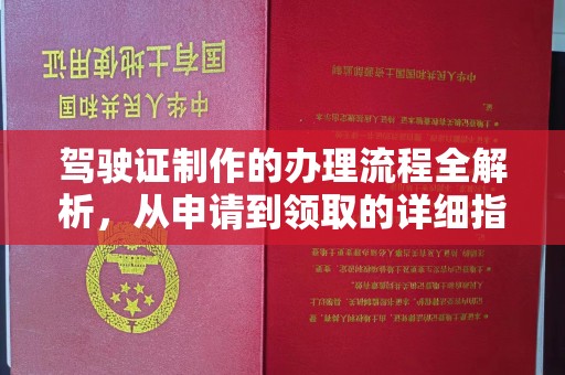 称多驾驶证制作的办理流程全解析，从申请到领取的详细指南