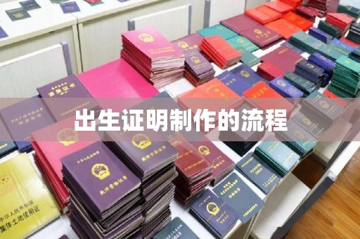 称多出生证明制作的流程