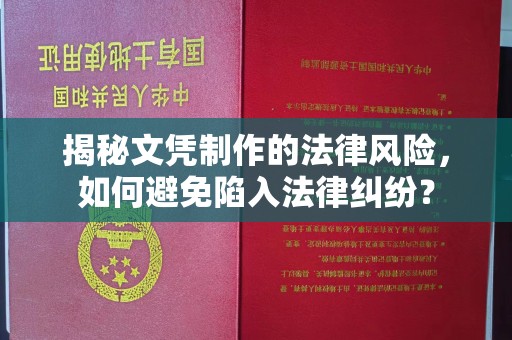 称多揭秘文凭制作的法律风险，如何避免陷入法律纠纷？