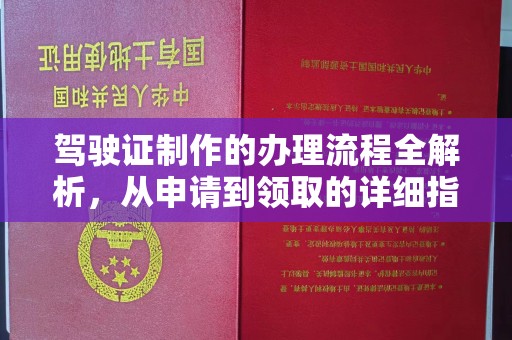称多驾驶证制作的办理流程全解析，从申请到领取的详细指南