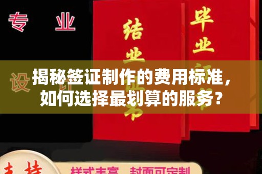 称多揭秘签证制作的费用标准，如何选择最划算的服务？