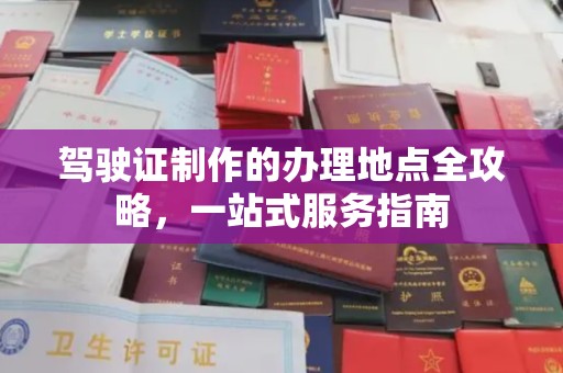 称多驾驶证制作的办理地点全攻略，一站式服务指南