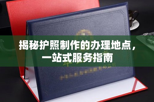 称多揭秘护照制作的办理地点，一站式服务指南