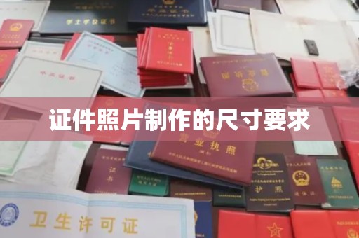 称多证件照片制作的尺寸要求